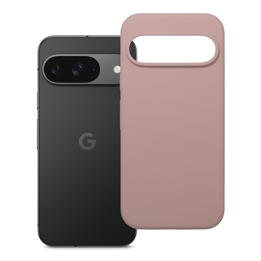 Husa pentru Google Pixel 9 Silicone 2mm (Camera Protection) Powder Roz