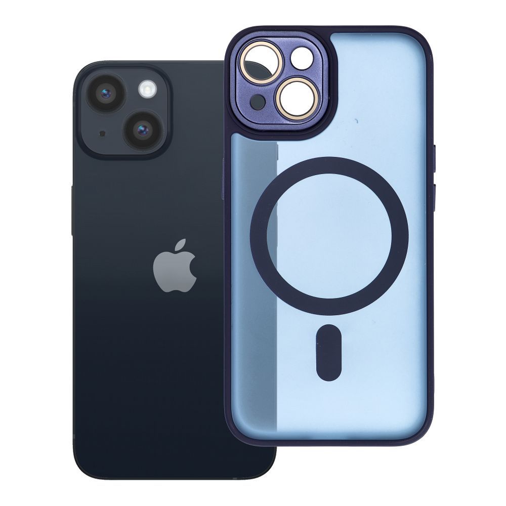 Husa Variete Mag pentru iPhone 14 Compatible cu Magsafe Bleumarin