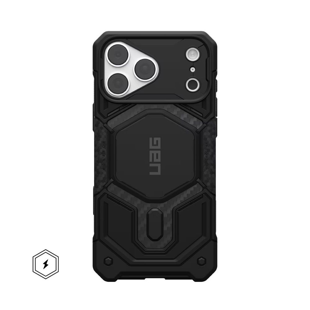 Husa Urban Armor Gear UAG Monach Pro Compatible cu Magsafe pentru iPhone 18 Pro Max/17 Pro Max Carbon Fiber