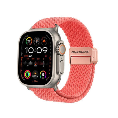 Curea DUX Ducis Mixture PRO Stretchable Braided pentru Apple Watch 38 / 40 / 41 Mm Guava