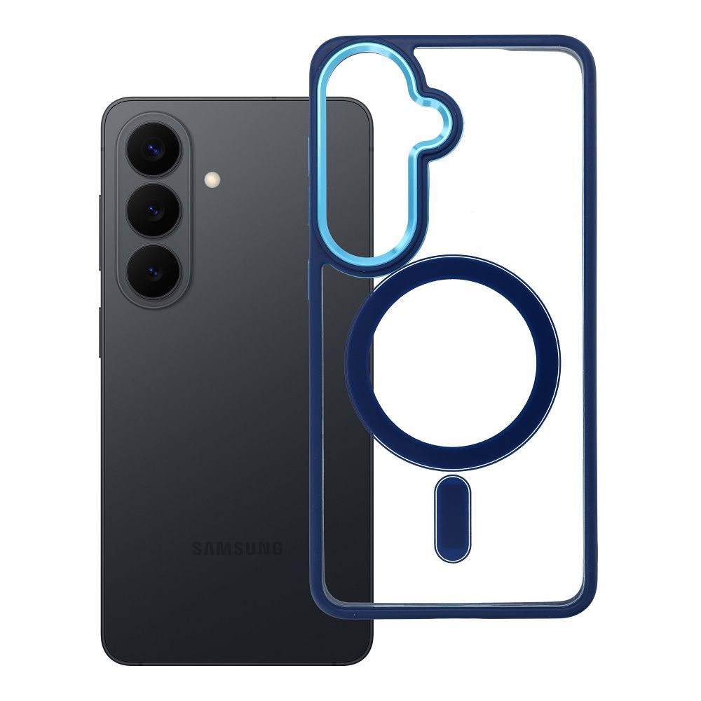 Husa Color Edge Mag pentru Samsung S26 Compatible cu Magsafe Albastru
