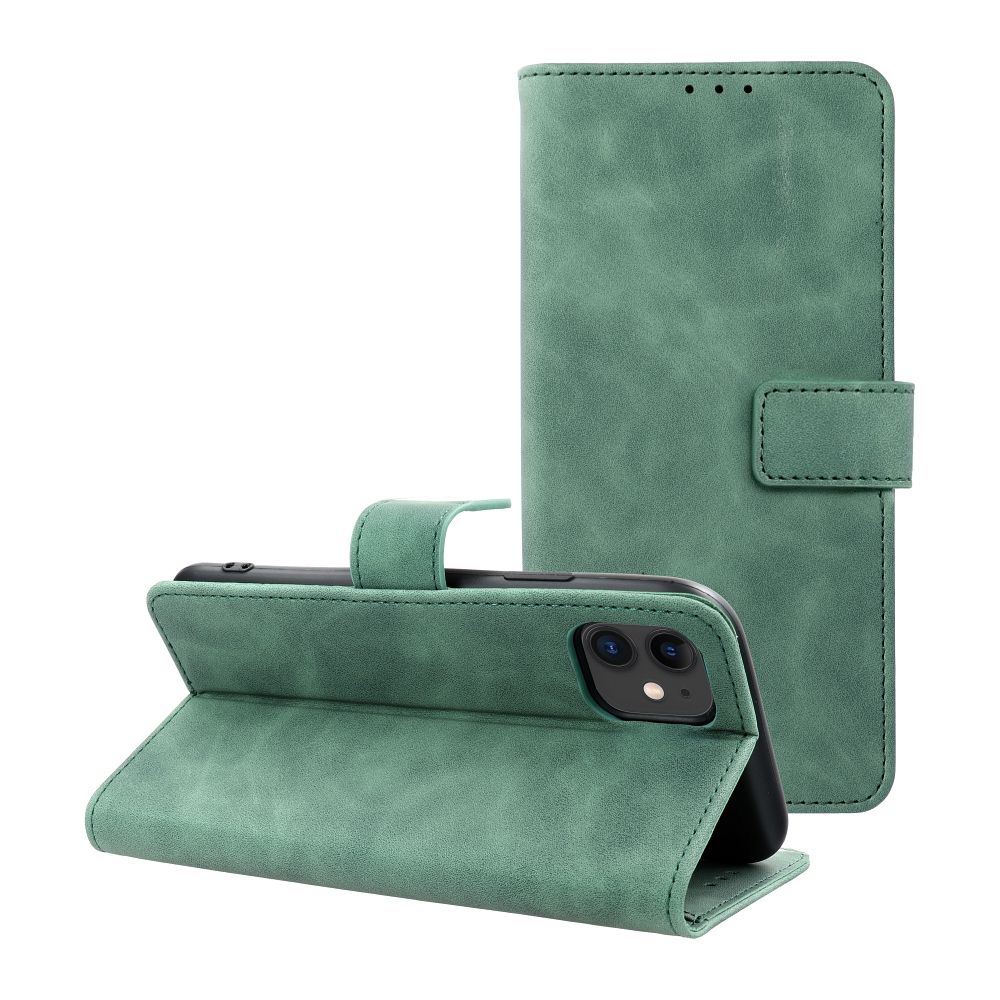 Husa Tender Book Flip pentru iPhone 12 / 12 PRO Verde