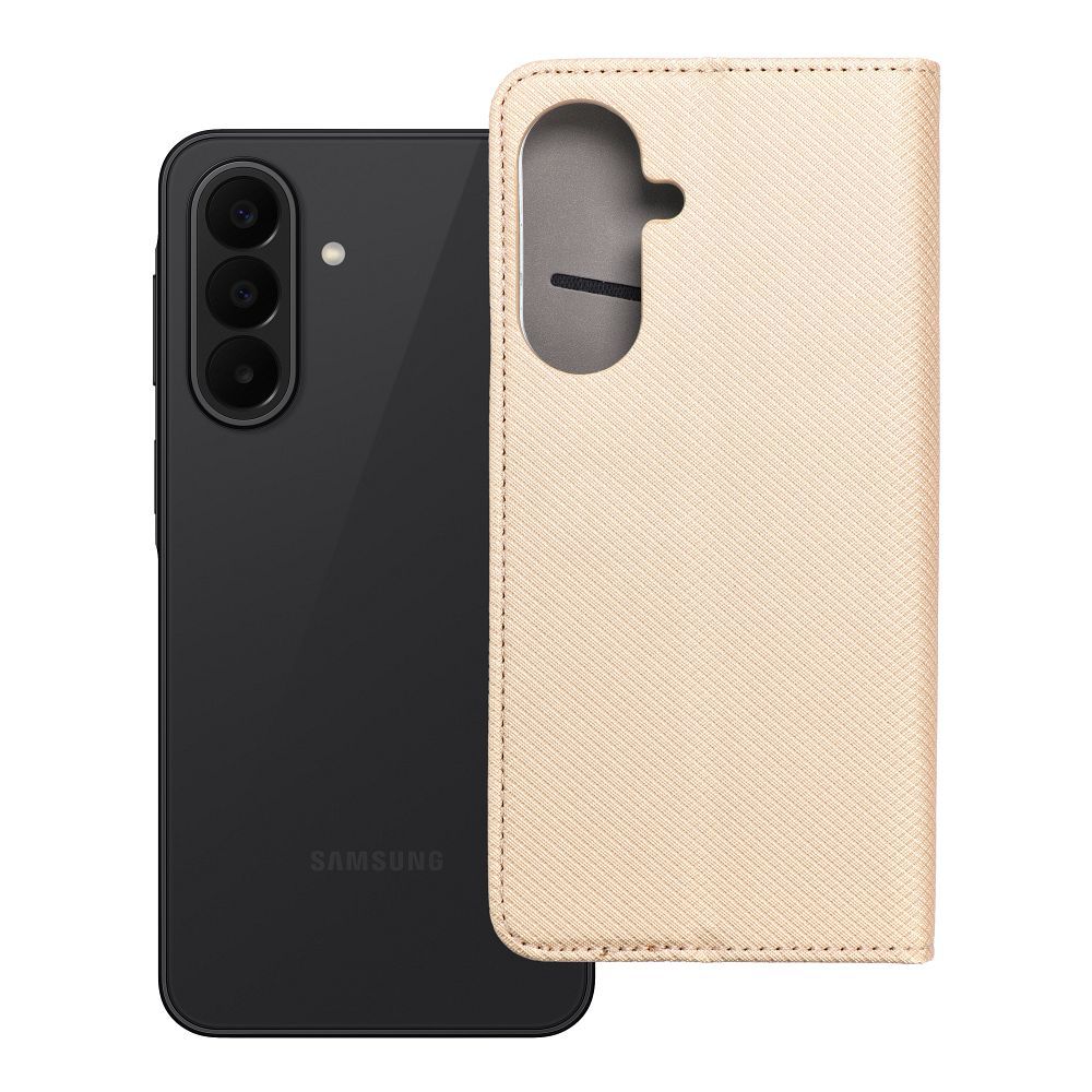Husa Smart Book pentru Samsung A27 Auriu
