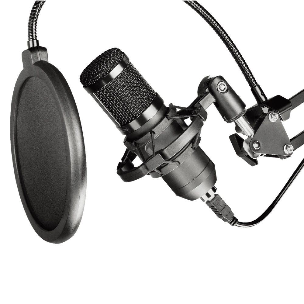 Casti Art Condenser Microphone On A Boom Arm cu Membrane Ac-03 Negru