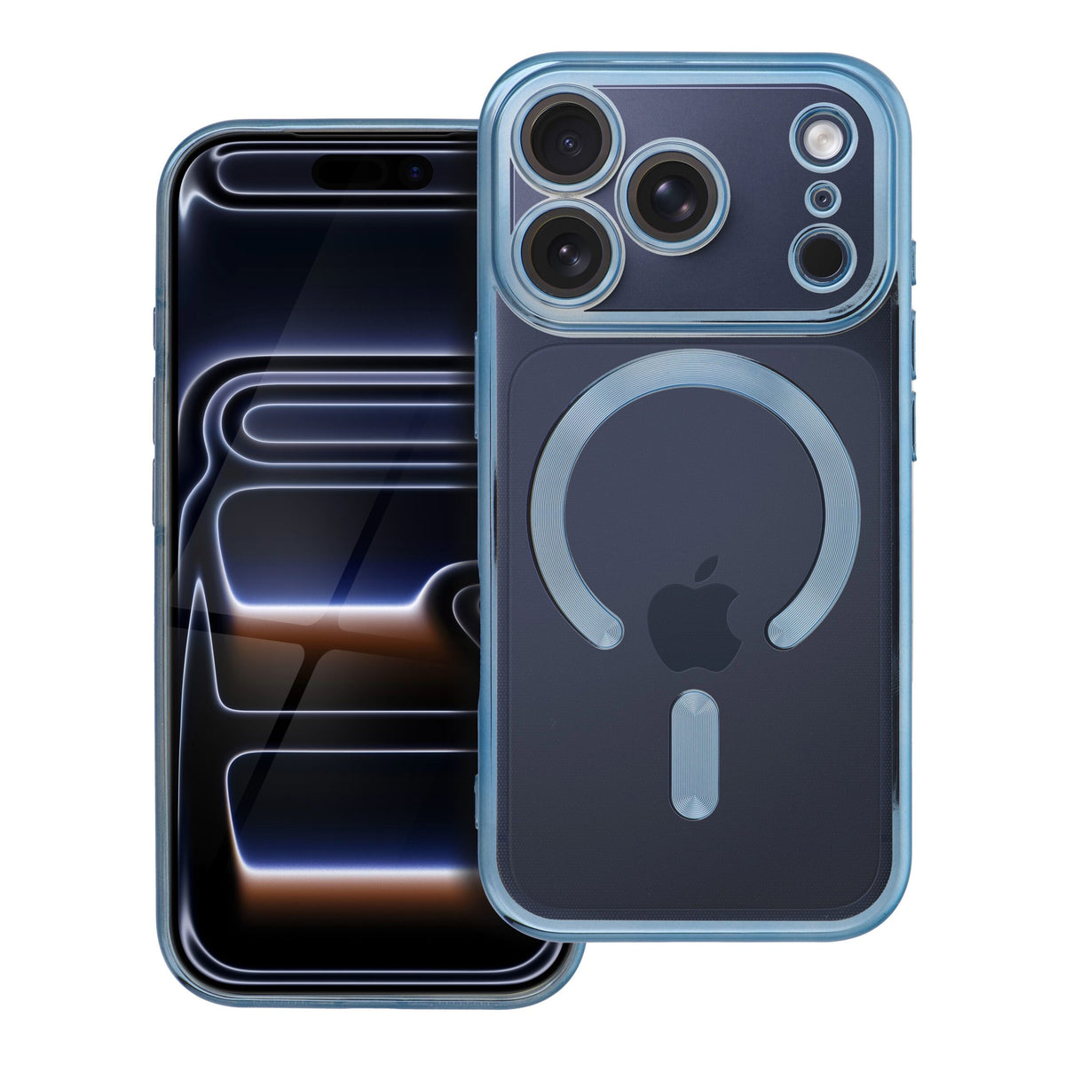 Husa Electro Mag pentru iPhone 18 Pro / 17 Pro Compatible cu Magsafe Sky Albastru