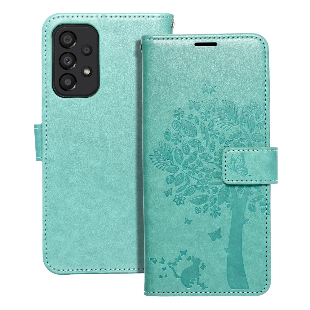 Husa Mezzo Book Flip pentru Samsung A33 5G Tree Verde