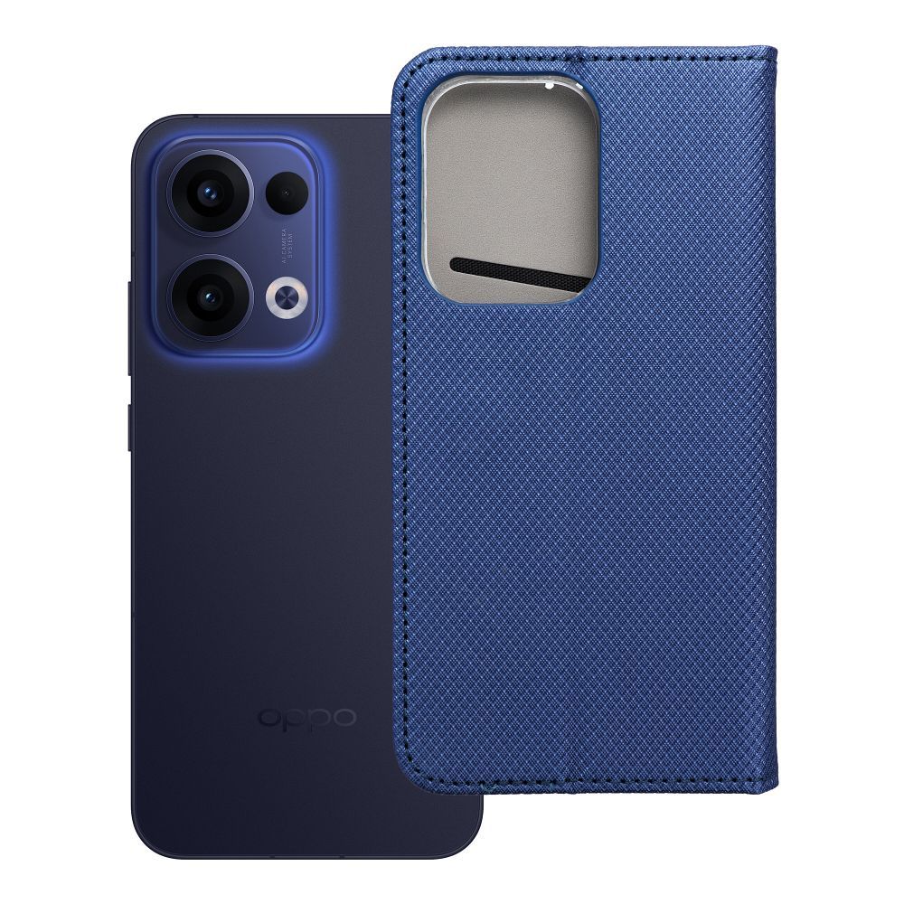 Husa Smart Book pentru Oppo Reno 13 5G Bleumarin