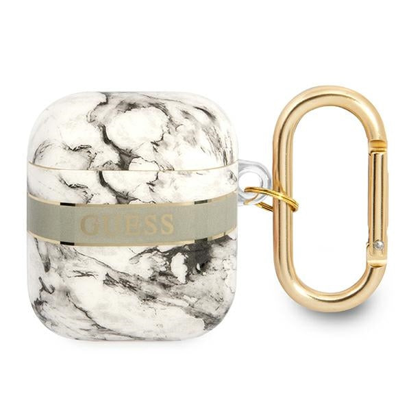 Curea Guess AirPods Cover Gri/Gri Marble Collection