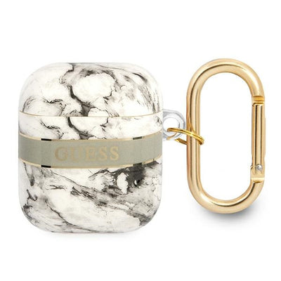 Curea Guess AirPods Cover Gri/Gri Marble Collection