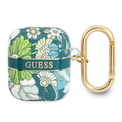 Curea Guess AirPods Cover Verde/Verde Flower Collection