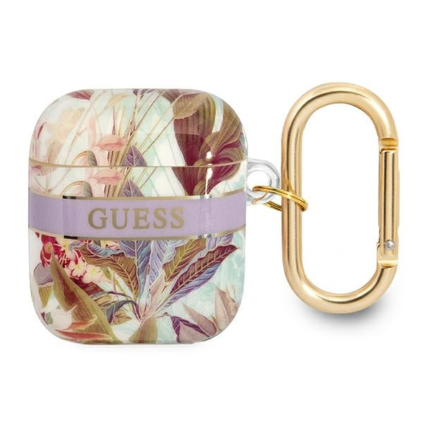 Curea Guess AirPods Cover Mov/Mov Flower Collection
