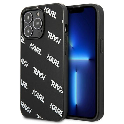 Husa Karl Lagerfeld Allover pentru iPhone 13 Pro / iPhone 13 - Negru