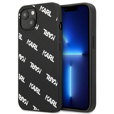 Husa Karl Lagerfeld Allover pentru iPhone 13 Mini - Negru