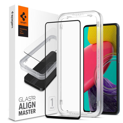 Folie Spigen ALM Glass FC sticla pentru Samsung Galaxy M53 5G - Negru