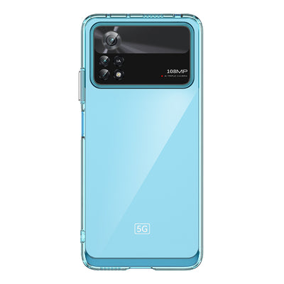 Husa Outer Space pentru Xiaomi Poco X4 Pro 5G Cover cu A Flexible Frame Albastru