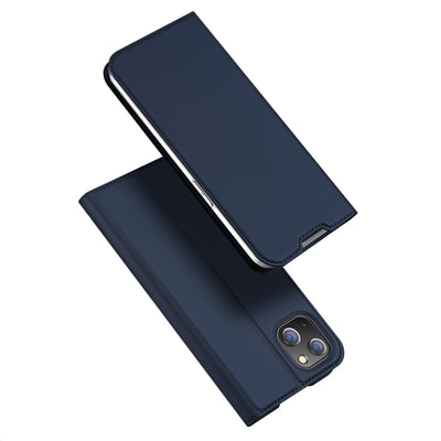 Husa Dux Ducis Skin Pro Holster Flip Cover pentru iPhone 14 Plus Albastru