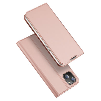 Husa Dux Ducis Skin Pro Holster Flip Cover pentru iPhone 14 Plus Roz