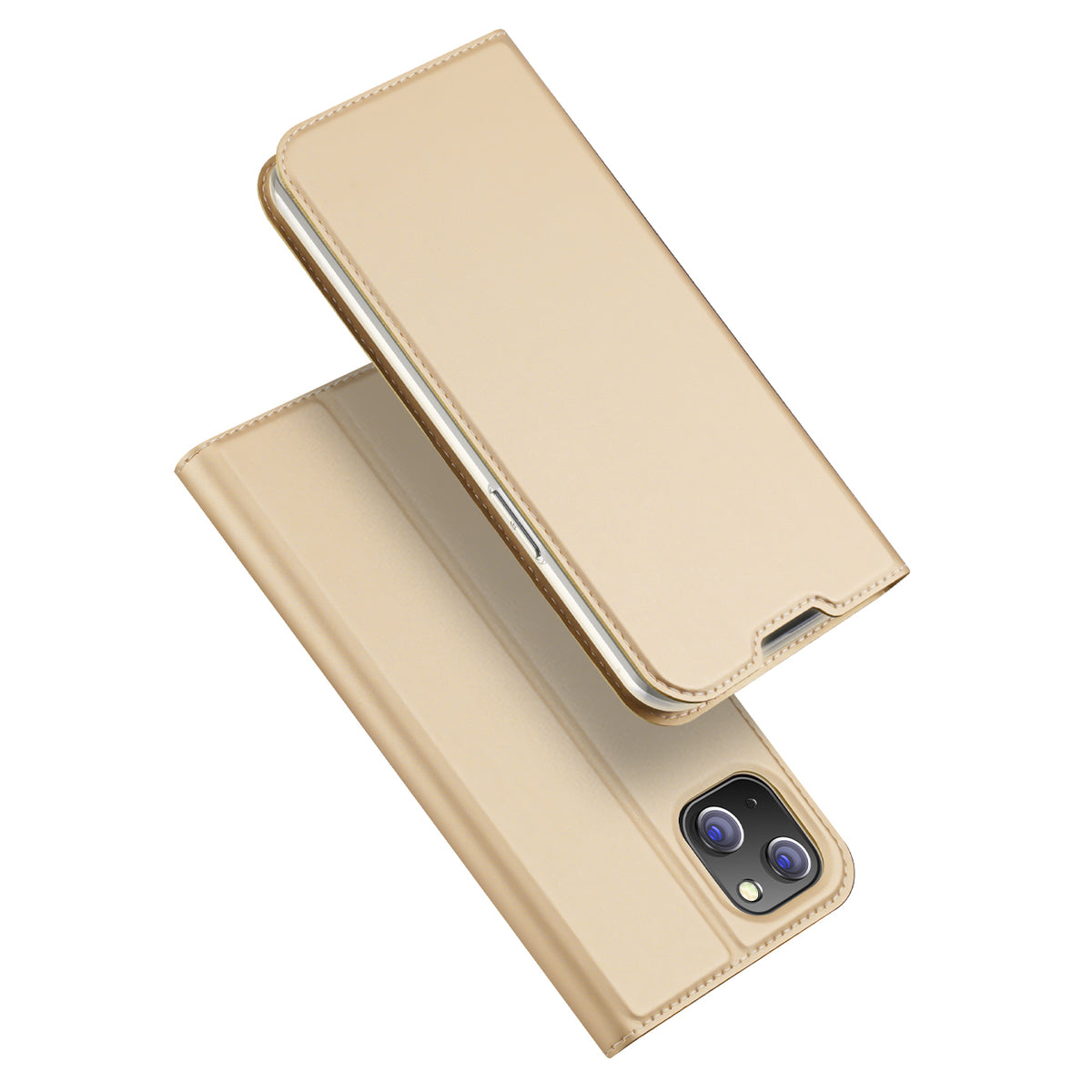 Husa Dux Ducis Skin Pro Holster Flip Cover pentru iPhone 14 Plus Auriu