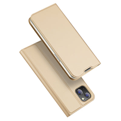 Husa Dux Ducis Skin Pro Holster Flip Cover pentru iPhone 14 Plus Auriu