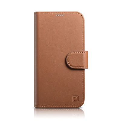 Husa Icarer Wallet 2in1 Cover iPhone 14 Plus Anti-rfid Leather Flip Maro (Wmi14220727-bn)