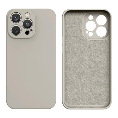 Husa Silicone iPhone 14 Plus Silicone Cover Bej