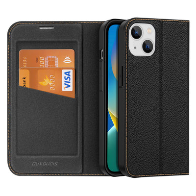 Husa Dux Ducis Skin X2 pentru iPhone 14 Plus cu Magnetic Flap Negru
