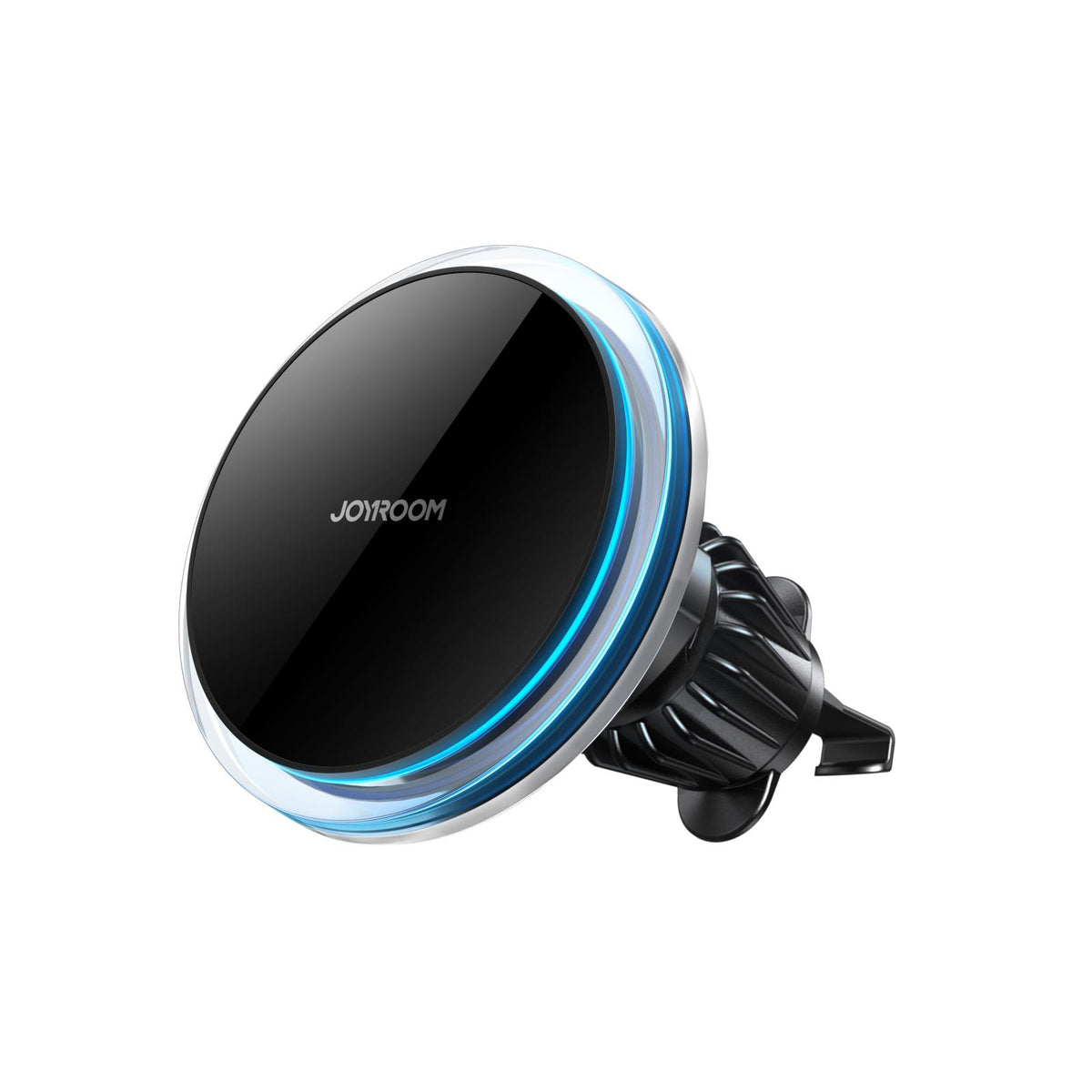 Incarcator Joyroom Car Phone Suport cu 15W Qi Inductive (Magsafe Compatible) pentru Air Vent, Argintiu