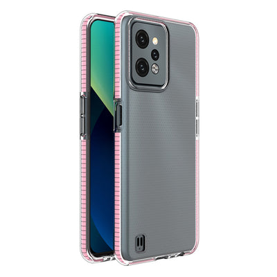 Husa Spring pentru Realme C31 Silicone cu A Frame Roz deschis
