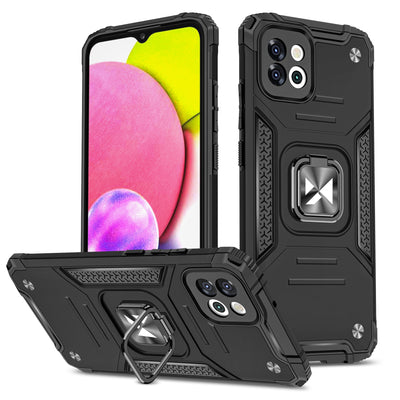Husa Wozinsky Ring Armor pentru Samsung Galaxy A03 Armored Cover Magnetic Suport Ring Negru