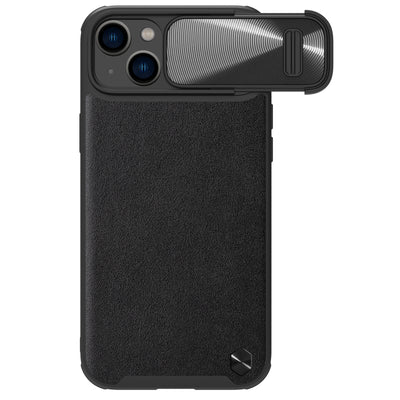 Husa Nillkin Camshield Leather S iPhone 14 Plus cu Camera Cover Negru