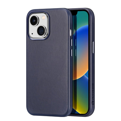 Husa Dux Ducis Naples pentru iPhone 14 Plus Magnetic Leather Magsafe Albastru