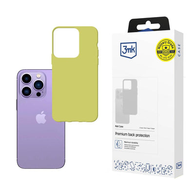 Husa pentru iPhone 14 Pro Max From The 3mk Matt Series - Lime Verde