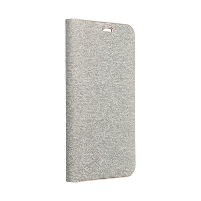 Husa Luna Book Auriu Flip pentru Xiaomi Redmi 15C (173,16 X 81,07 X 8,2) Argintiu