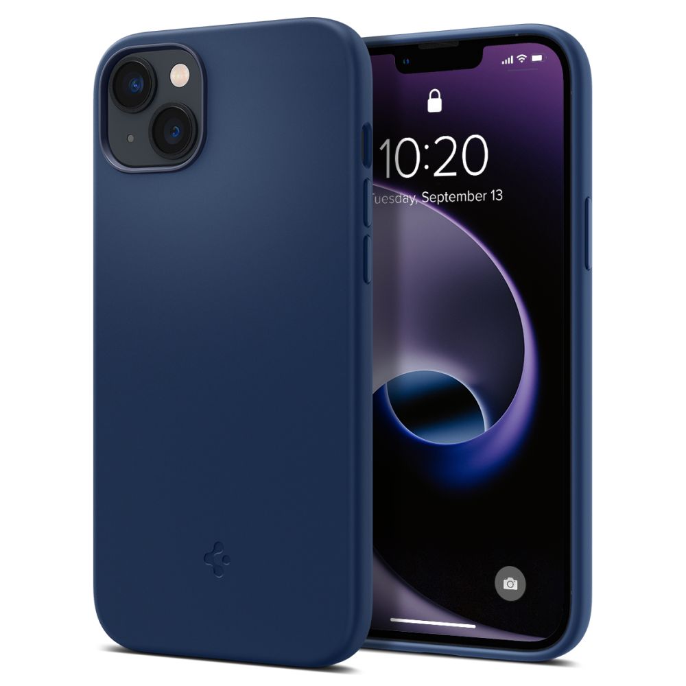 Husa Spigen Silicone Fit Mag cu Magsafe pentru iPhone 14 Plus - Albastru