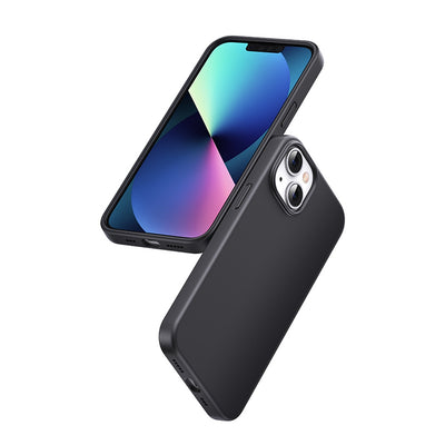 Husa Ugreen Lp626 Silky Silicone Protective Rubber Flexible Silicone pentru iPhone 14 Plus Negru (90920)
