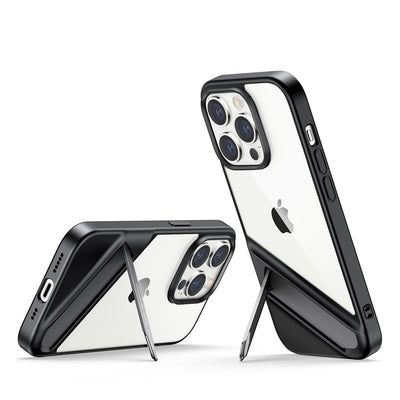 Husa Ugreen Lp635 Kickstand Protective Hard Cover cu Gel Frame And Built-in Stand pentru iPhone 14 Pro Negru (90926)