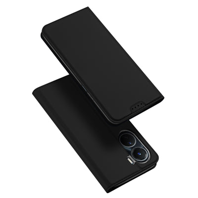 Husa Dux Ducis Skin Pro Vivo Y16 / Y02s Wallet Holster Cover cu Flap Negru