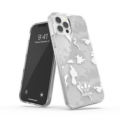 Husa Adidas OR Snapcase Camo iPhone 12/12 Pro Transparent/Alb 43705