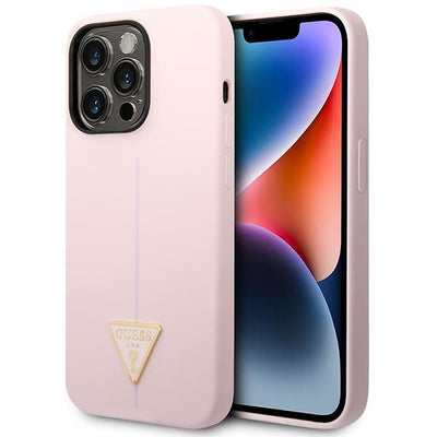 Husa Guess Silicone Triangle iPhone 14 Pro 6.1" - Mov