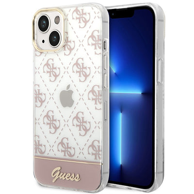 Husa Guess Guhcp14mhg4mhp iPhone 14 Plus 6.7 "Roz / Roz Hardcase 4G Pattern Script