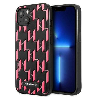 Husa Karl Lagerfeld Klhcp13smnmp1p iPhone 13 Mini 5,4 "Hardcase Roz / Roz Monogram Plaque