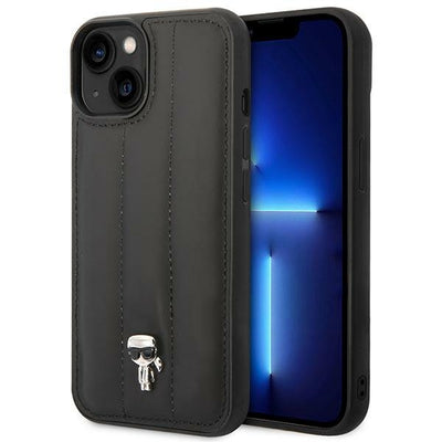 Husa Karl Lagerfeld Puffy Ikonik Pin pentru iPhone 14 Plus - Negru