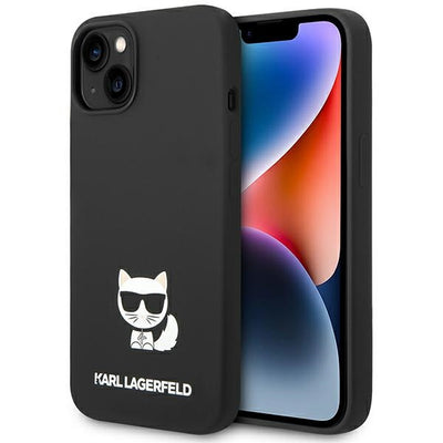 Husa Karl Lagerfeld Klhcp14mslctbk iPhone 14 Plus 6.7 "Hardcase Negru / Negru Silicone Choupette Body