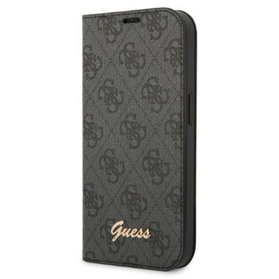 Husa Guess Gubkp14shg4shk iPhone 14 6.1 "Negru / Negru Book 4G Vintage Auriu Logo