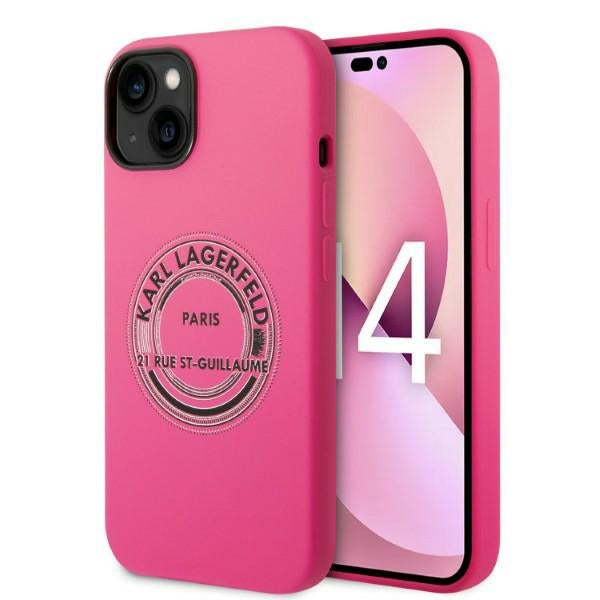 Husa Karl Lagerfeld iPhone 14 Plus 6.7 "Hardcase Roz / Roz Silicone RSG