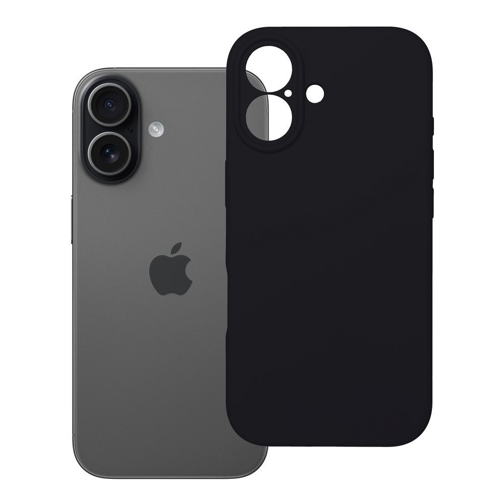 Husa pentru iPhone 17 Silicone 2mm (Camera Protection) Negru