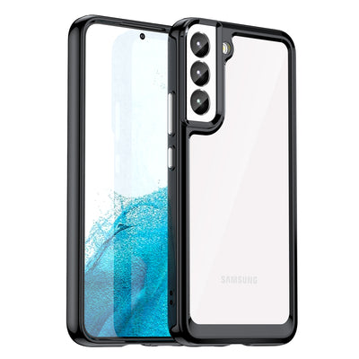 Husa Outer Space pentru Samsung Galaxy S23+ Cover cu A Flexible Frame Negru