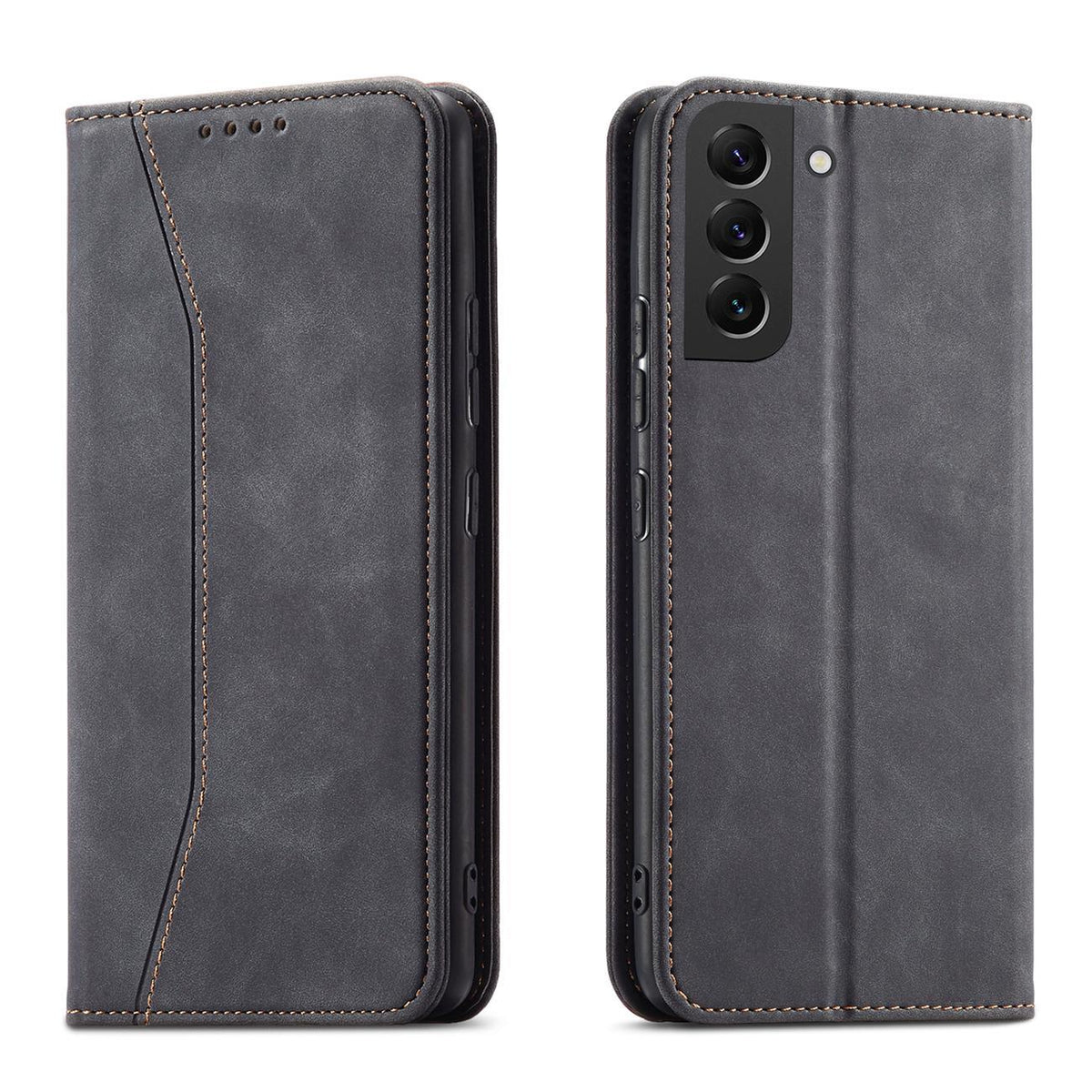 Husa Magnet Fancy pentru Samsung Galaxy S23+ Flip Cover Wallet Stand Negru