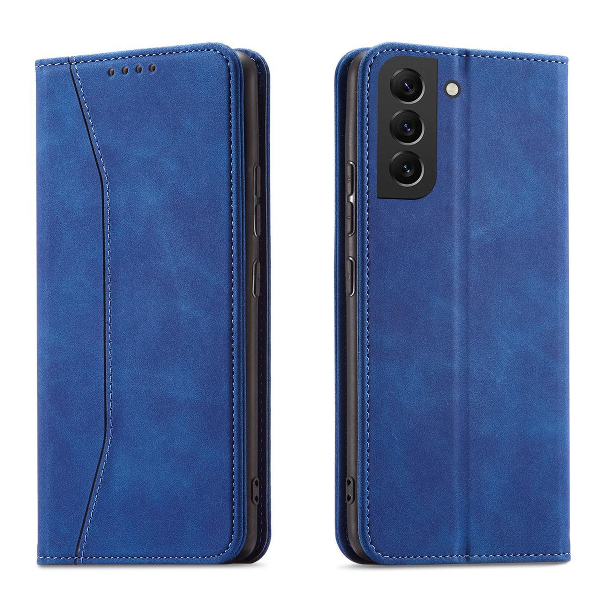 Husa Magnet Fancy pentru Samsung Galaxy S23+ Flip Cover Wallet Stand Albastru