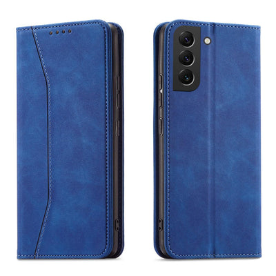 Husa Magnet Fancy pentru Samsung Galaxy S23+ Flip Cover Wallet Stand Albastru